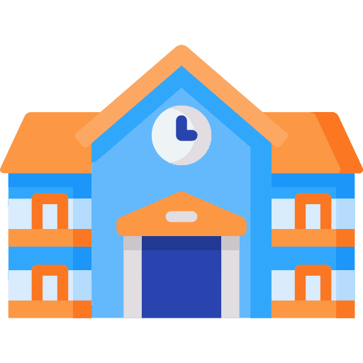School school education buildings icon School school education buildings icon