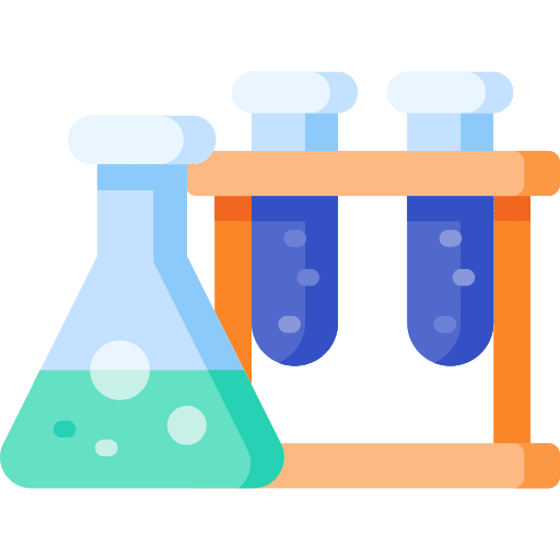Flasks test tubes flasks science icon Flasks test tubes flasks science icon