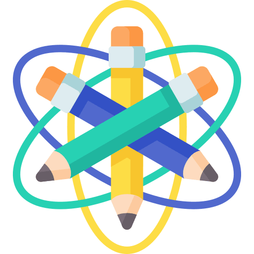 Pencils education atom nuclear icon Pencils education atom nuclear icon