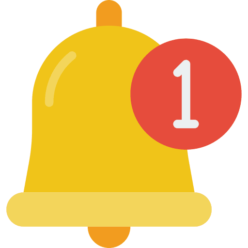 Bell alert message bell icon
