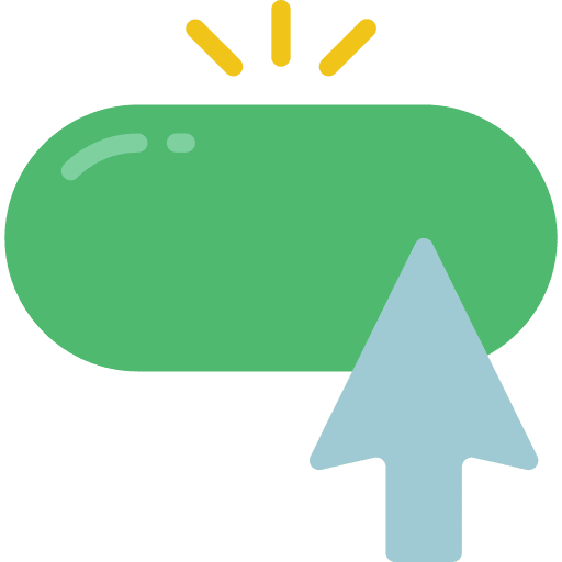 Button website pointer arrow icon