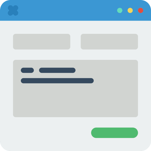 Contact form page website communication icon