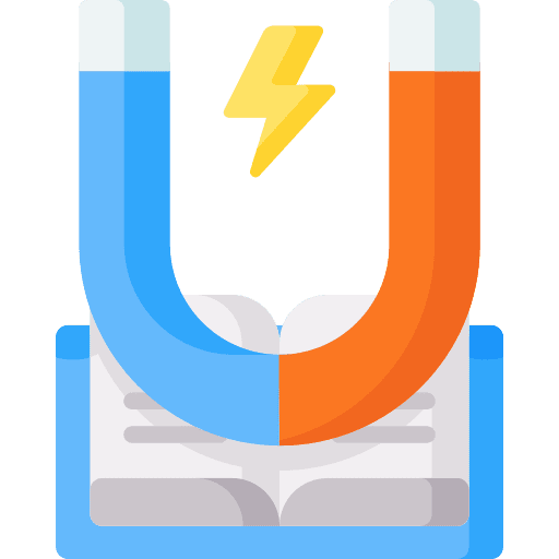 Electricity physics magnet education icon Electricity physics magnet education icon
