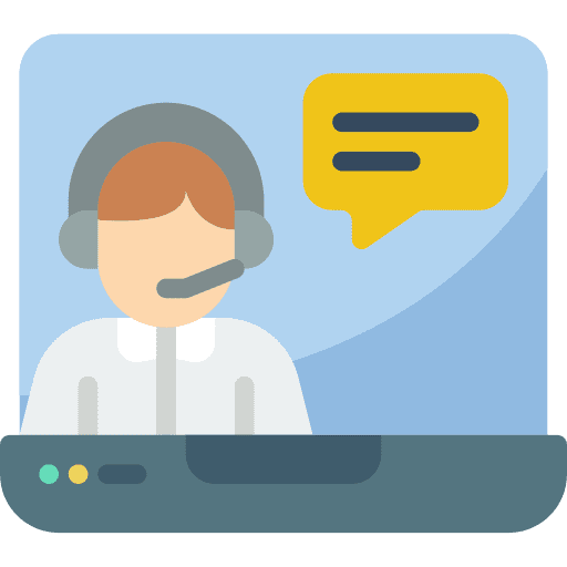 Live chat user communications customer service icon