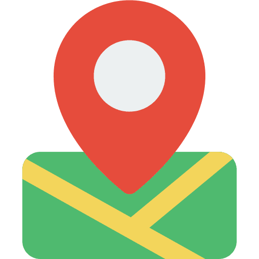 Location pin pointer maps and location icon