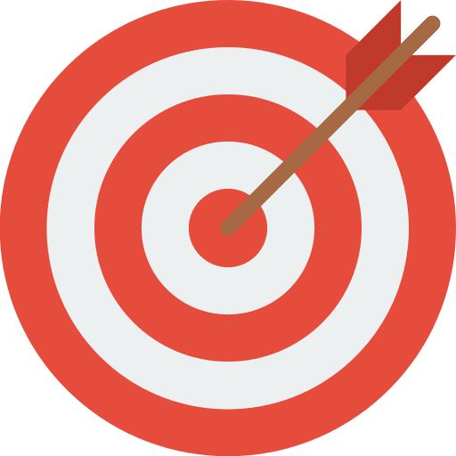 Target aim shoot arrow icon