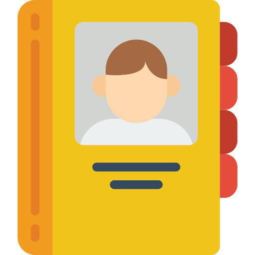 Book user contacts profile icon