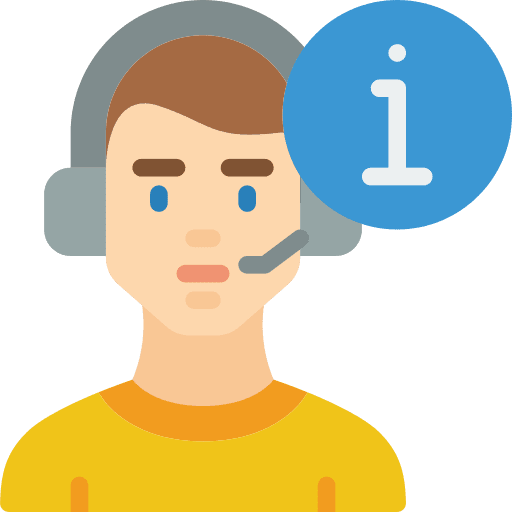 Customer service agent avatar assistant service icon