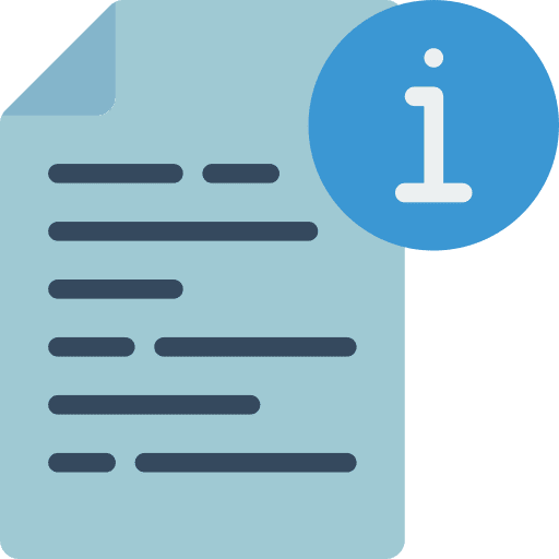 Page page info document icon