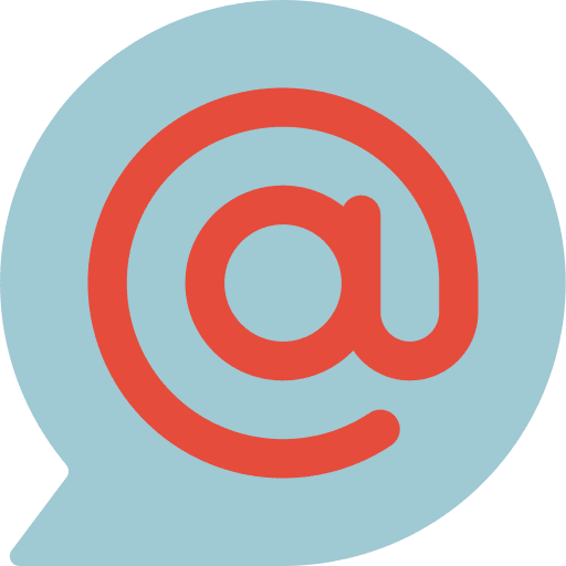 Email address mail chat icon