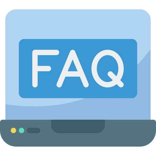 Faq webpage answer device icon