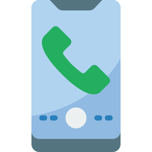 Mobile communications smartphone calling icon