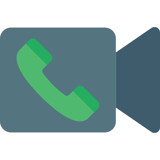 Video call communication film phone icon