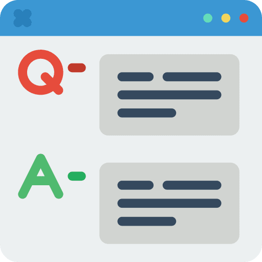 Browser browser question answer icon
