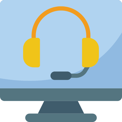 Computer desktop calling computer icon