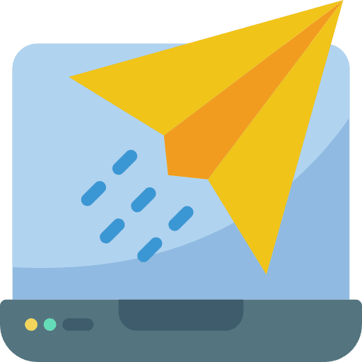 Laptop laptop communications emails icon