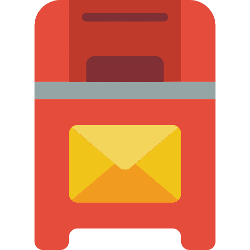Letterbox letterbox mail send icon