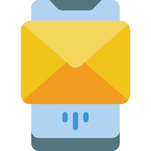 Mail smartphone mail mobile phone icon