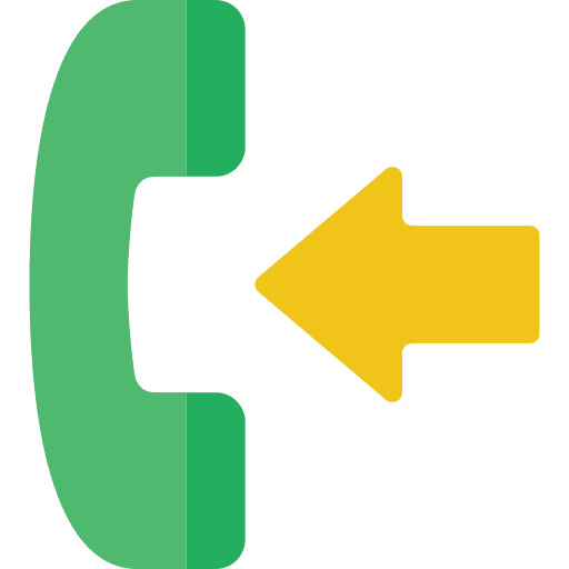 Phone communications telephone arrow icon