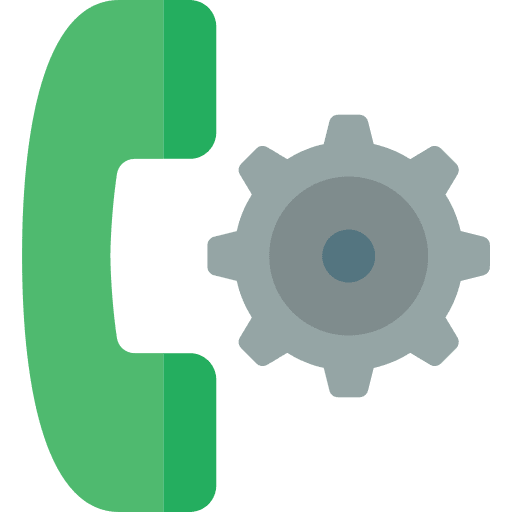 Phone gear telephone phone icon