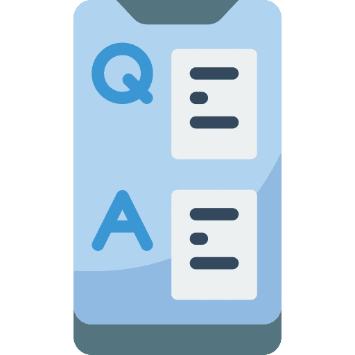 Question mobile question answer icon