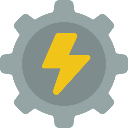 Electrical engineer construction and tools bolt settings icon