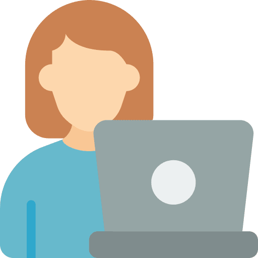 Entrepeneur laptop user device icon