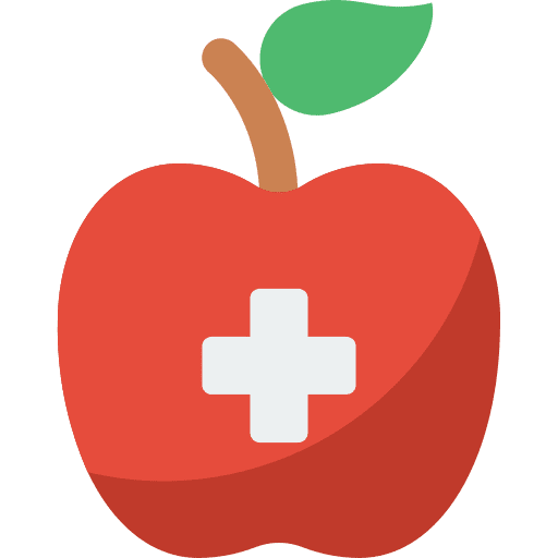 Apple fruit food and restaurant vegan icon