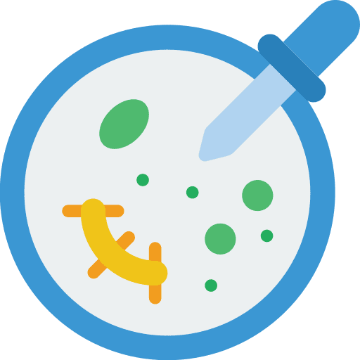 Microbiology education dropper microbiology icon