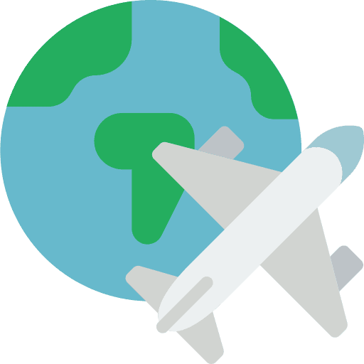 Plane aeroplane transportation travel icon