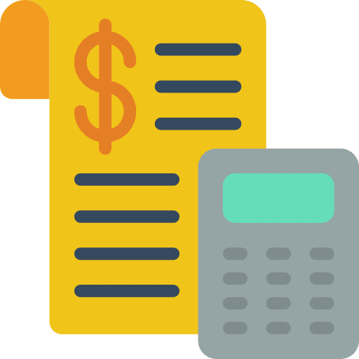 Document money cash expenses icon