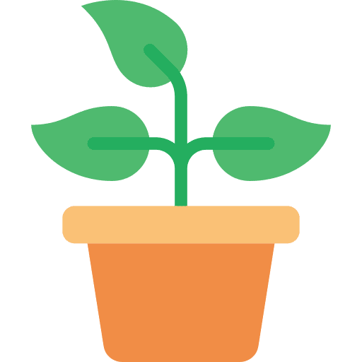Plant leaves farming and gardening plant icon
