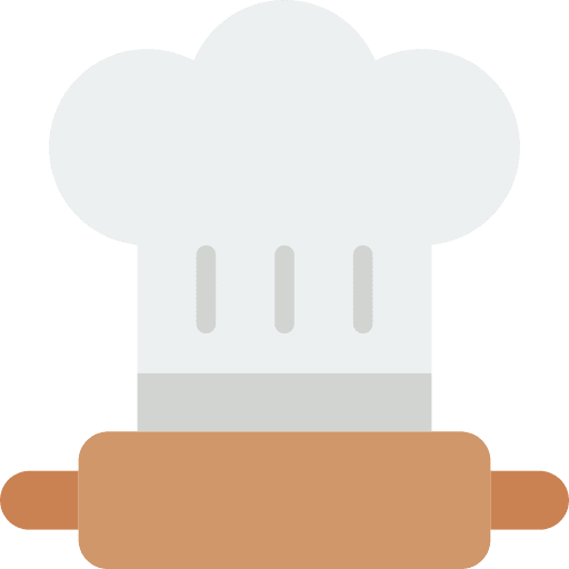 Chef hat cook food and restaurant hat icon