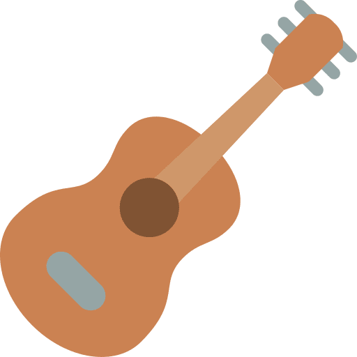 Guitar song music and multimedia play icon