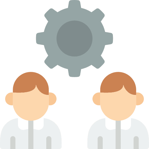 Human resources settings avatars people icon