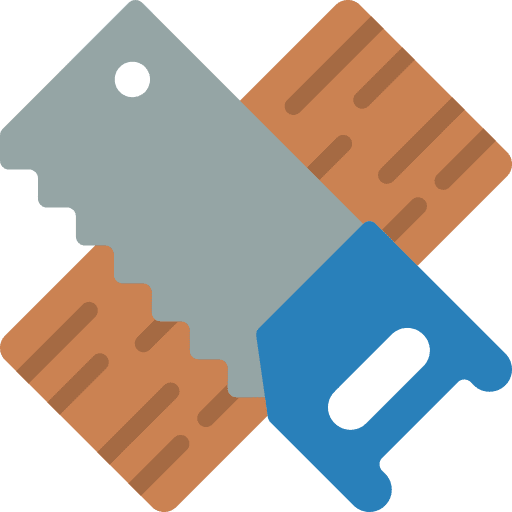 Saw blade wood construction and tools icon