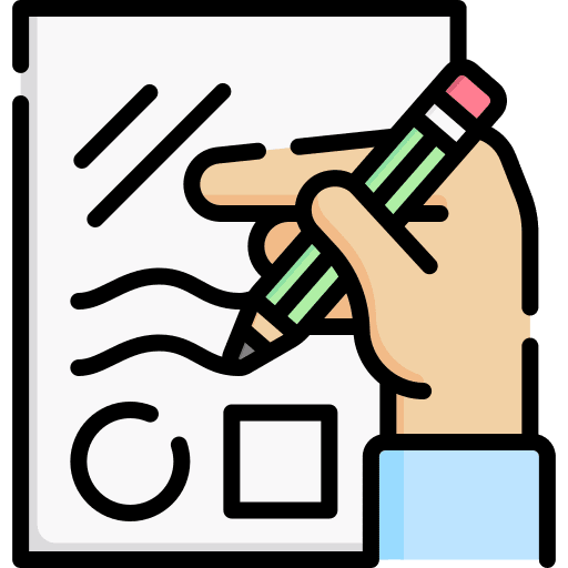 Draw file hand art and design icon