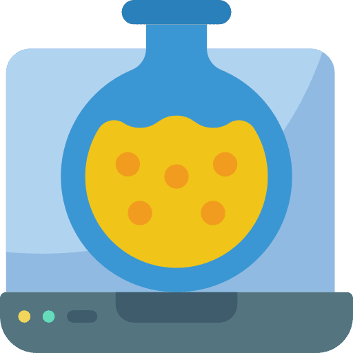Laptop scientific education laptop icon