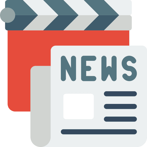 News music and multimedia writing news icon