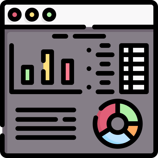 Analytics report business and finance pie chart icon Analytics report business and finance pie chart icon
