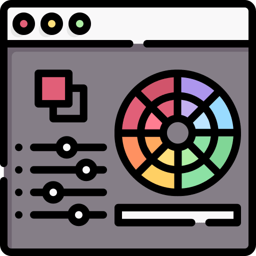 Color adjustment cmyk color scheme scheme icon