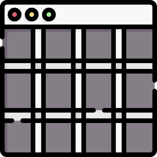 Grid data table table of content tables icon Grid data table table of content tables icon