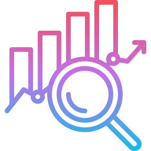 Analytic marketing business business and finance icon