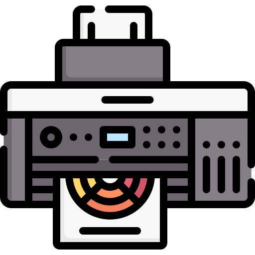 Printer electronics ink print cards icon Printer electronics ink print cards icon