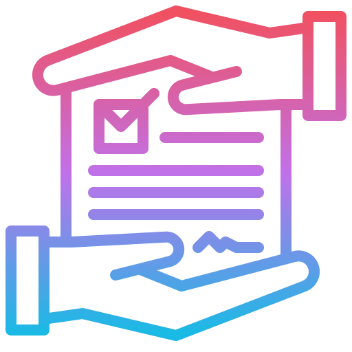 Agreement document contract business partnership icon Agreement document contract business partnership icon