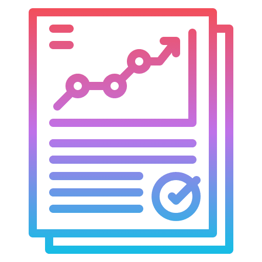 Business report finance market analysis icon Business report finance market analysis icon