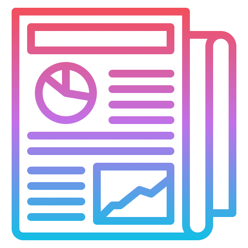 News report financial newspaper news report icon News report financial newspaper news report icon
