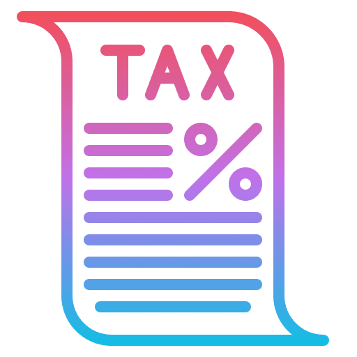 Tax payment business and finance tax icon Tax payment business and finance tax icon