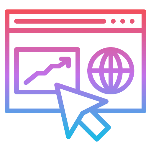 Analysis website technology graphs icon Analysis website technology graphs icon