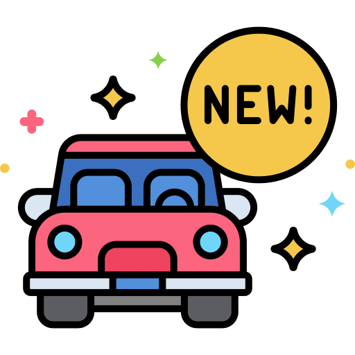 New car transportation new car automotive icon